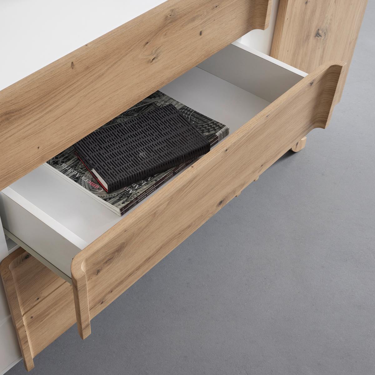 Sideboard Vira Kieferfarben/Weiß Echtholz - Weiß/Kieferfarben, MODERN, Holz (172/85/43cm) - Bessagi Home