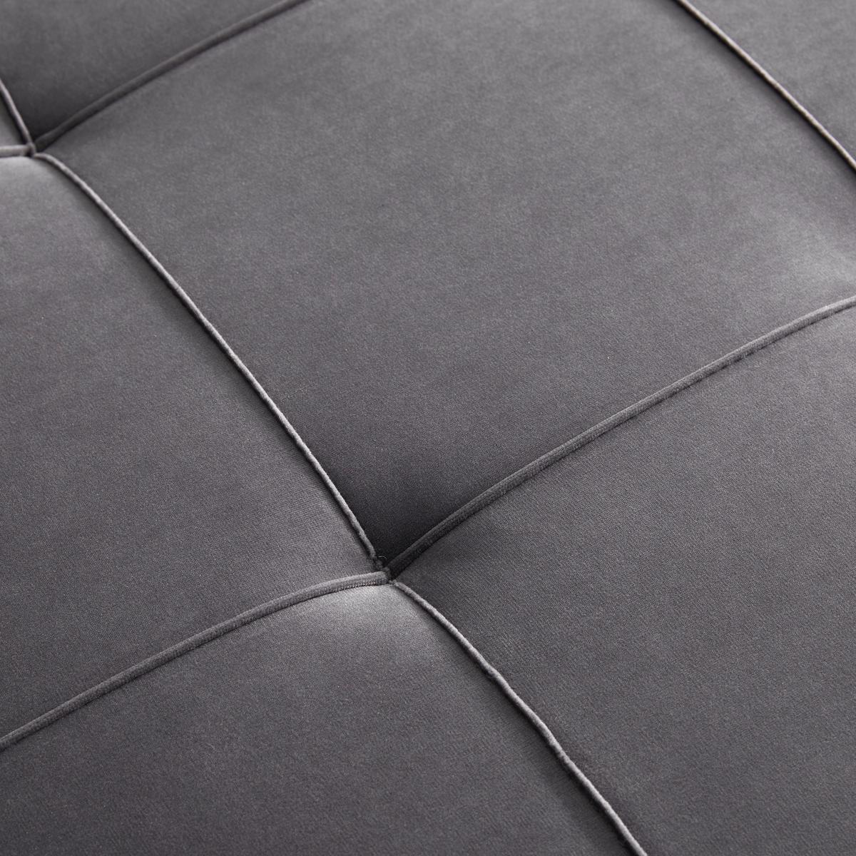 Rekamié Emilia - sötétszürke/szürke, Modern, textil/fa (75/73/162cm) - Bessagi Home
