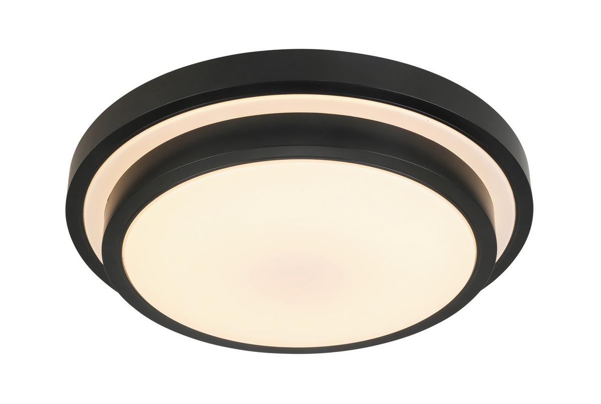 LED Mennyezeti Lámpa Porfiro - fekete, Modern, műanyag/fém (41/8,5cm) - Premium Living