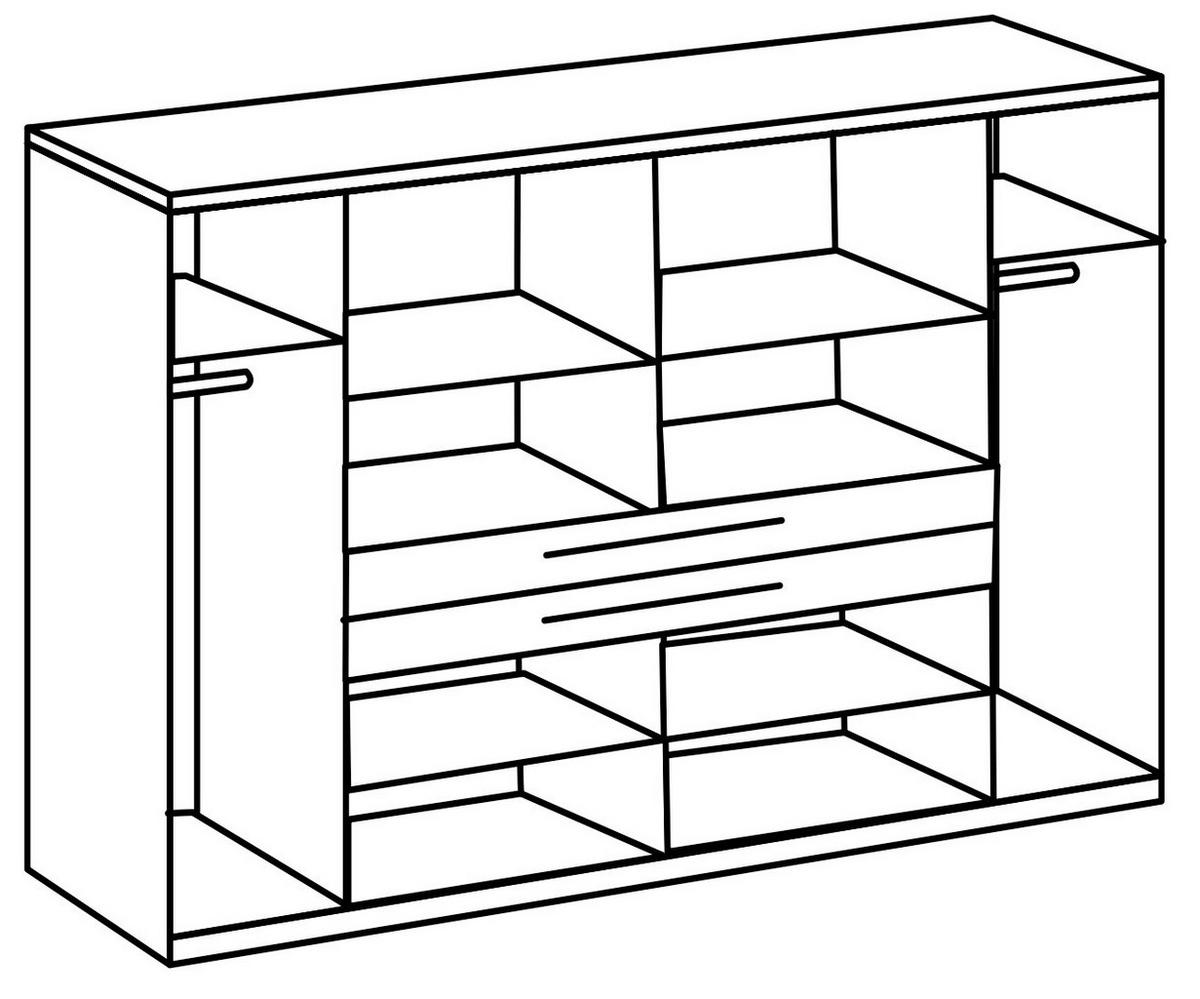 Ormar S Klasičnim Vratima Lumio - kašmir/hrast Artisan, Konvencionalno, drvni materijal (270/208/65cm) - Modern Living