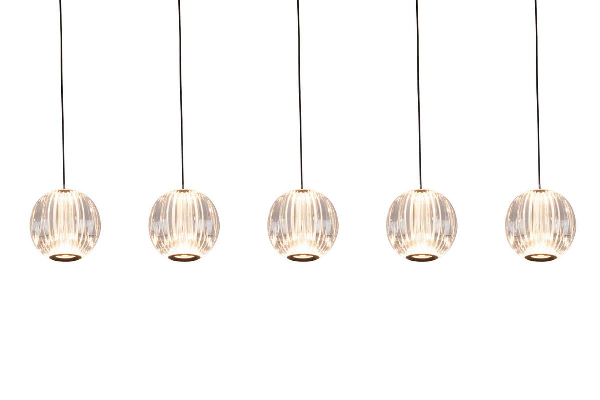 LAMPA WISZĄCA LED NEW YORK *DK* - przejrzysty, Design, tworzywo sztuczne/metal (84/11/150cm) - Dieter Knoll
