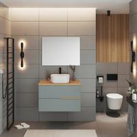 Element Ispod Umivaonika Eva - boje kadulje/divlji hrast, Moderno, drvni materijal (80/51/46cm)