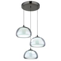 Led Viseća Svjetiljka Avila - bijela/siva, Design, staklo/metal (50/150cm) - Globo
