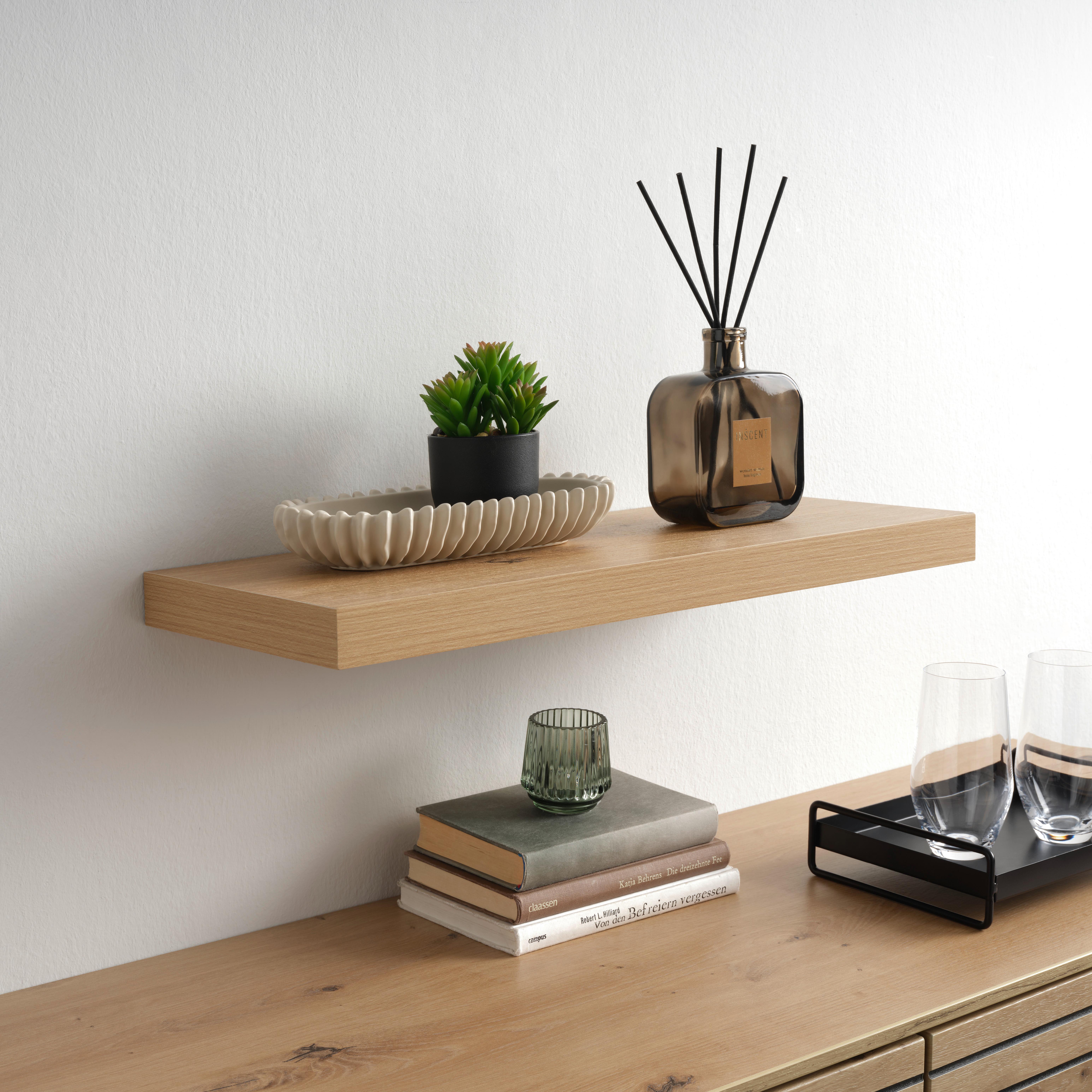 Zidna Polica Anja Sb - hrast Artisan, Moderno, drvni materijal (60/3,8/23,5cm) - Modern Living