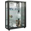 Vitrine Sintalo ca. 60x80 cm Schwarz - Schwarz, MODERN, Glas/Holzwerkstoff (60/80/25cm) - MID.YOU