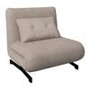 BÄDDFÅTÖLJ LUNA - beige/svart, Modern, metall/textil (92/86/80cm) - Bessagi Home