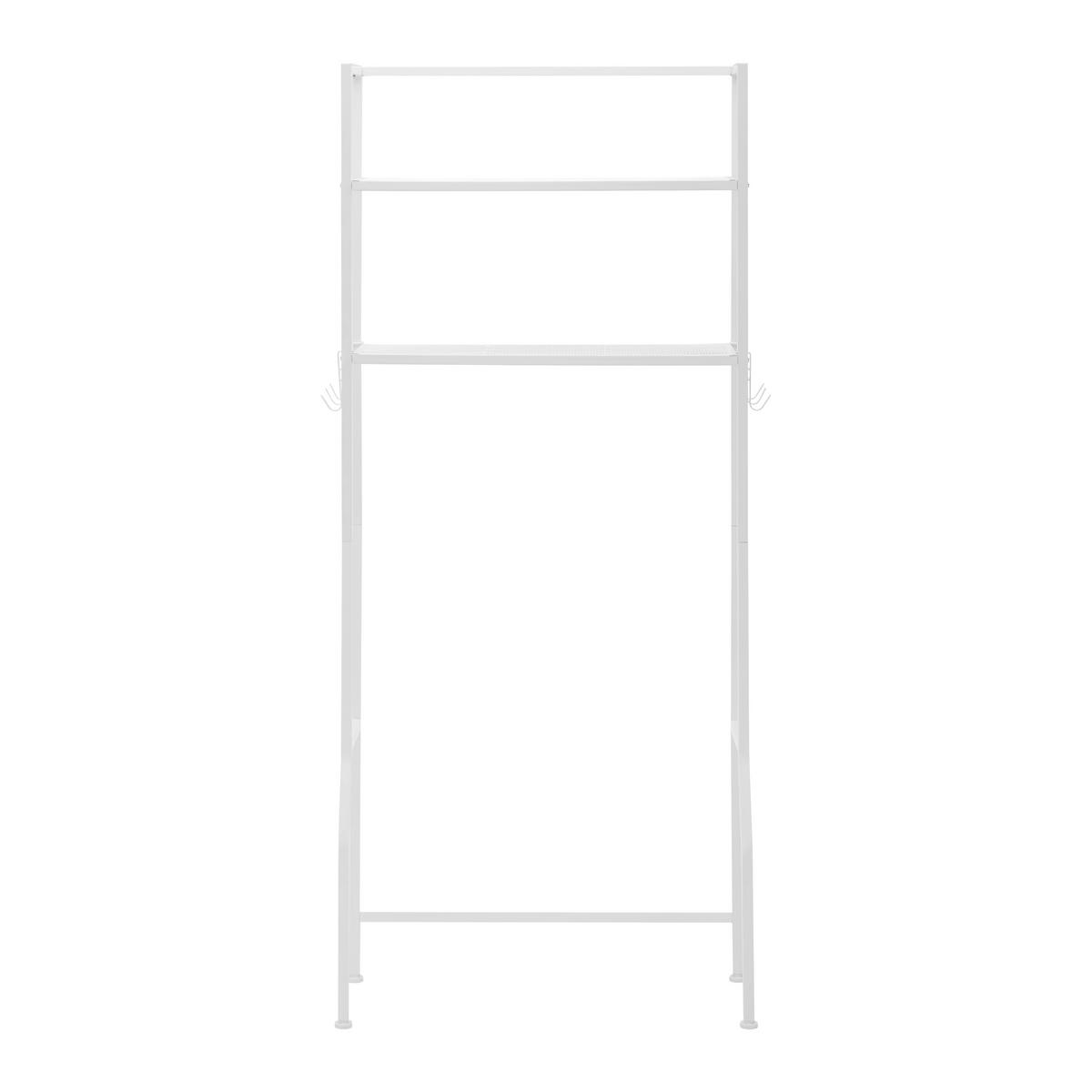 Regal Sandro Weiß Metall - Weiß, MODERN, Metall (68/160/28cm) - Bessagi Home