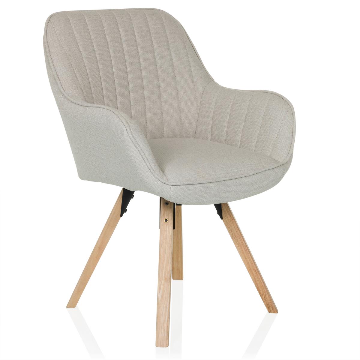 Naslanjač Scandi Soft, Krem Barva - krem barve/barve bukve, Moderno, tekstil/les (56/84/62cm) - MID.YOU