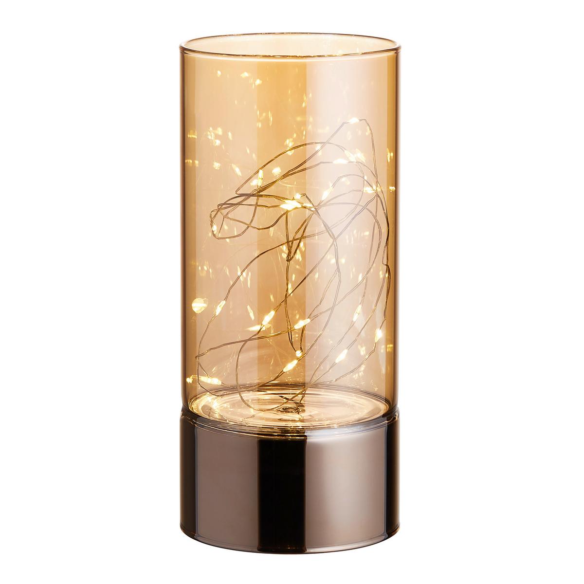 KOLUMNA DEKORACYJNA JP17737 - kolor złoty, Lifestyle, szkło (9/20cm) - X-Mas
