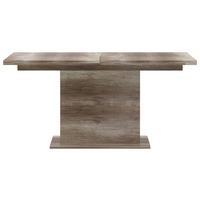 Masă sufragerie Tiziano - culoare lemn stejar, Modern, plastic/metal (160-200/76,6/90cm) - Modern Living