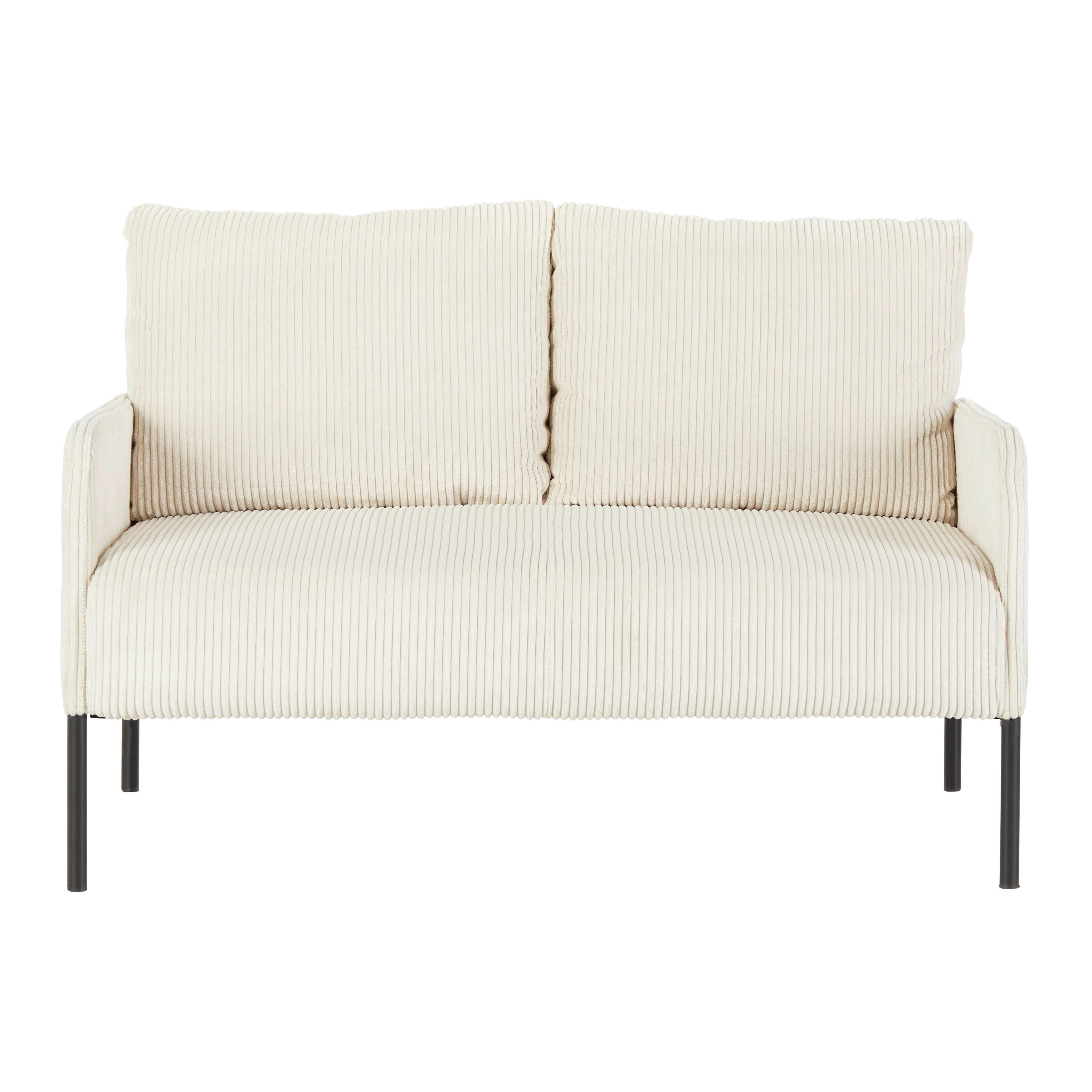 Zofa Cord - črna/bež, Moderno, kovina/tekstil (120/82/79cm) - Mömax