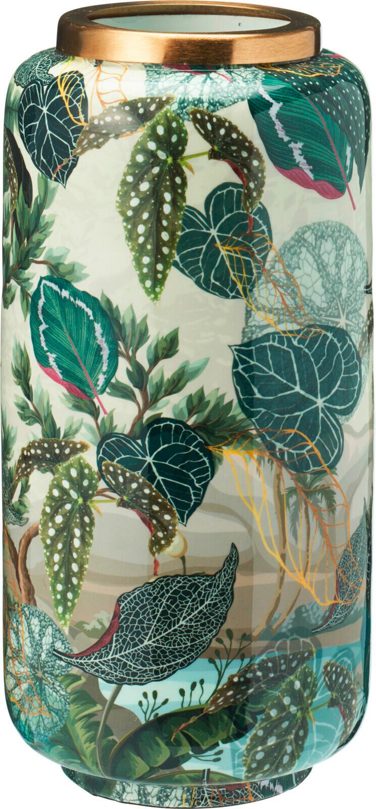 Váza Jungle - színes, fém (15/30cm)