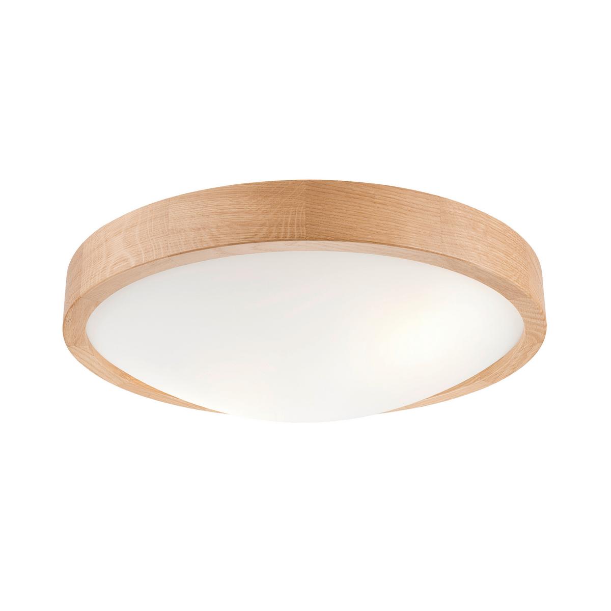 Deckenleuchte Anello Alteiche max. 15 Watt - Alteiche, Natur, Holz (37/37/8cm)