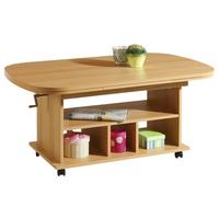 Couchtisch Babsi ca. 107-157x67 cm Buchefarben - Buchefarben, MODERN, Holzwerkstoff/Kunststoff (107-157/67/53-63cm) - MID.YOU