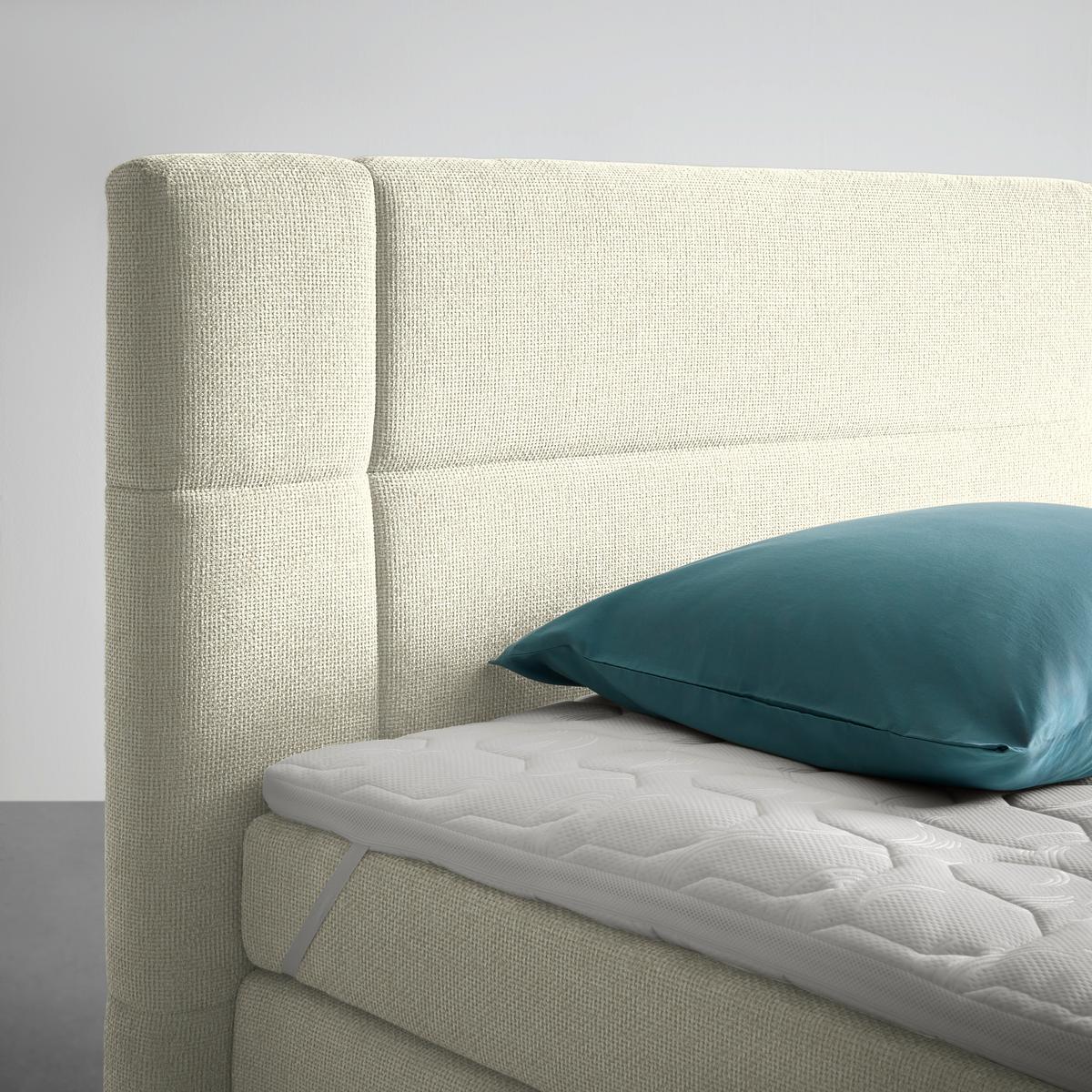 Boxspring Krevet Palace - bijela, Konvencionalno, tekstil/plastika (160/200cm) - Premium Living