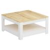 Klubska Miza Athena - barve hrasta/bela, Design, leseni material (89/89/45cm) - Livetastic