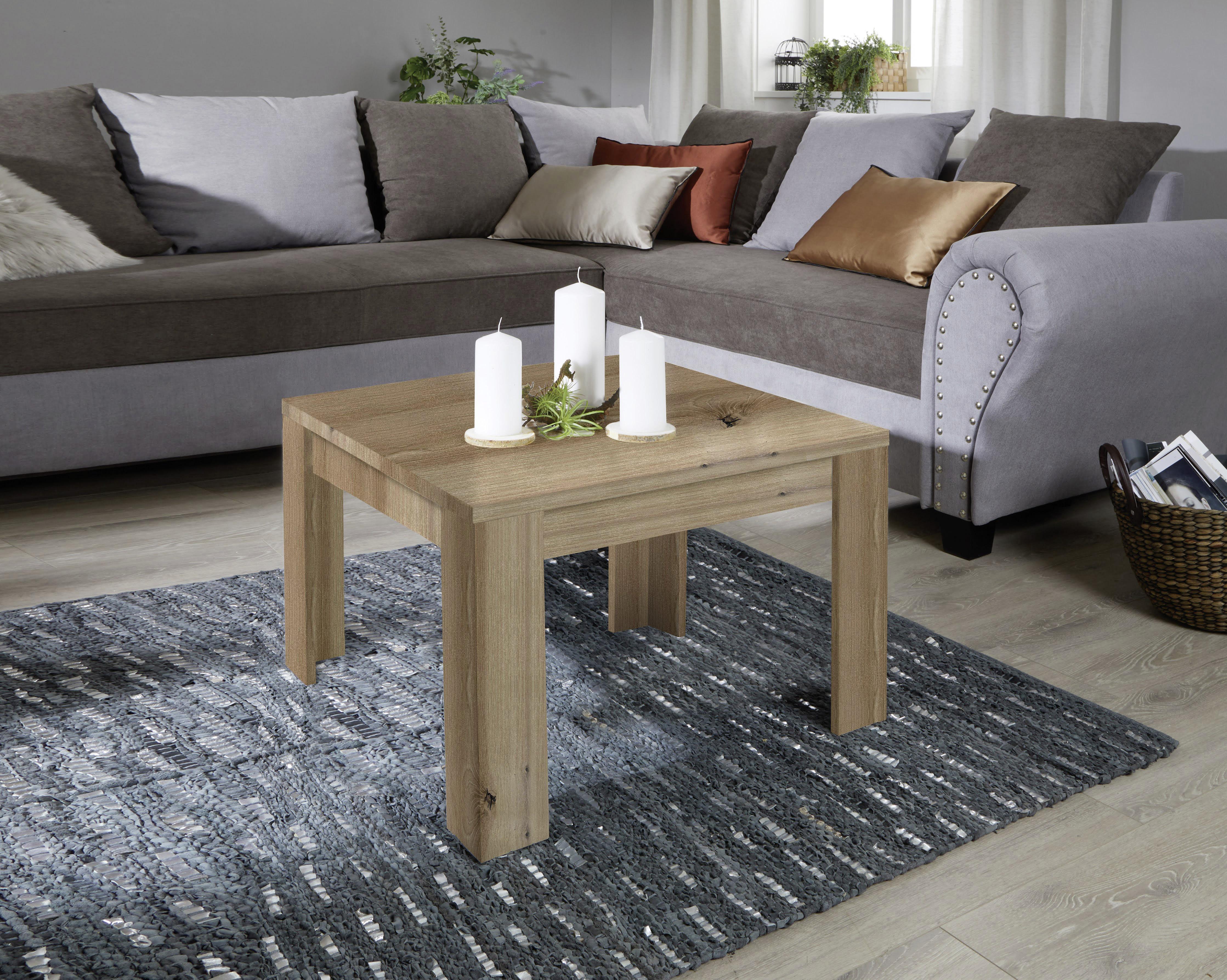 Dohányzóasztal Tölgy Színű Dalos 2 - tölgyfa, Konventionell, faalapú anyag (50/45,5/50cm)