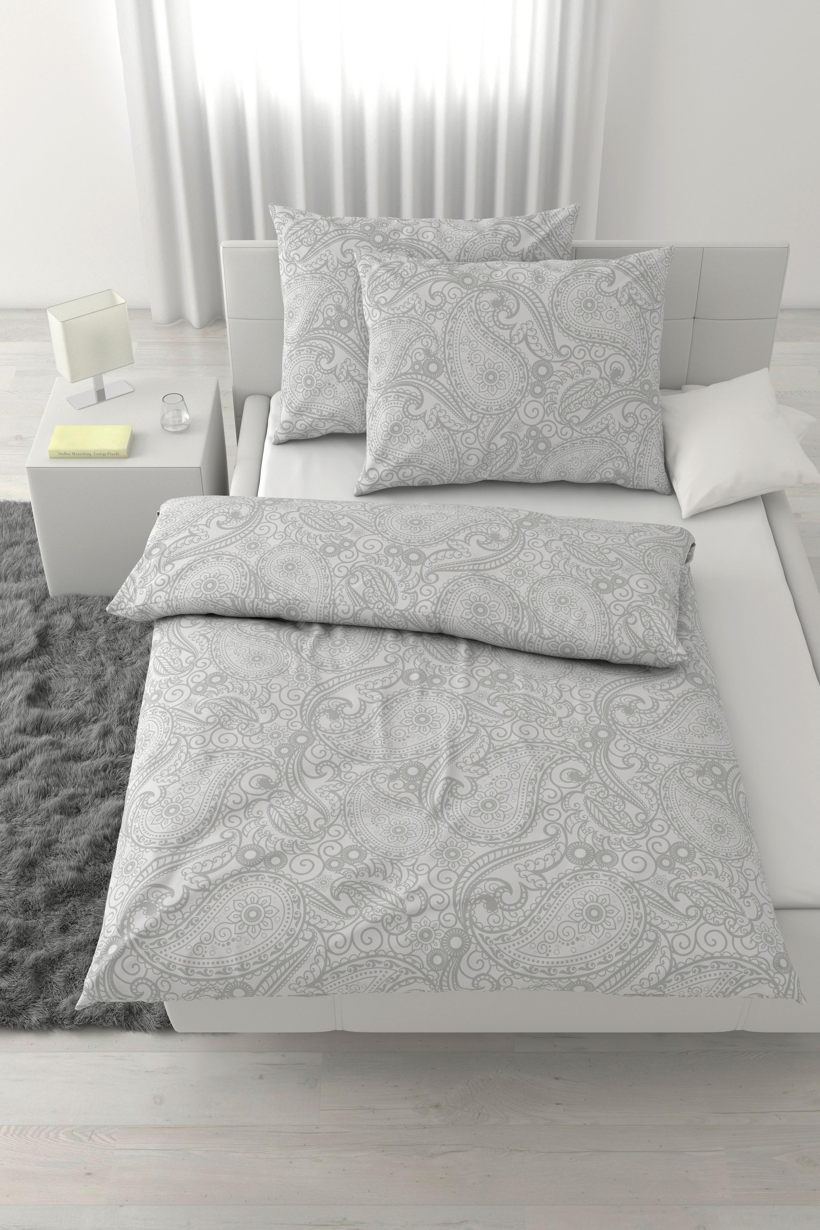 Lenjerie de pat Paisley cca. 200x220/2x50x70 cm - verde salvie, textil (200/220cm) - Mömax