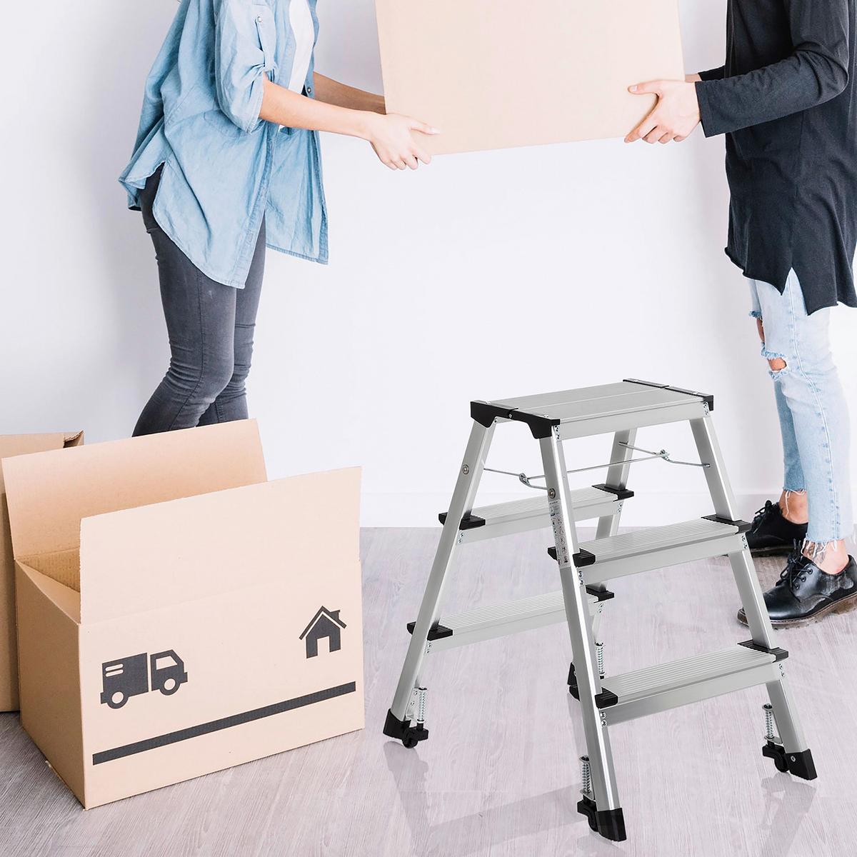 Zložljiva Lestev Solid Iv, Aluminij - barve aluminija, Basics, kovina (43/67/21cm) - MID.YOU