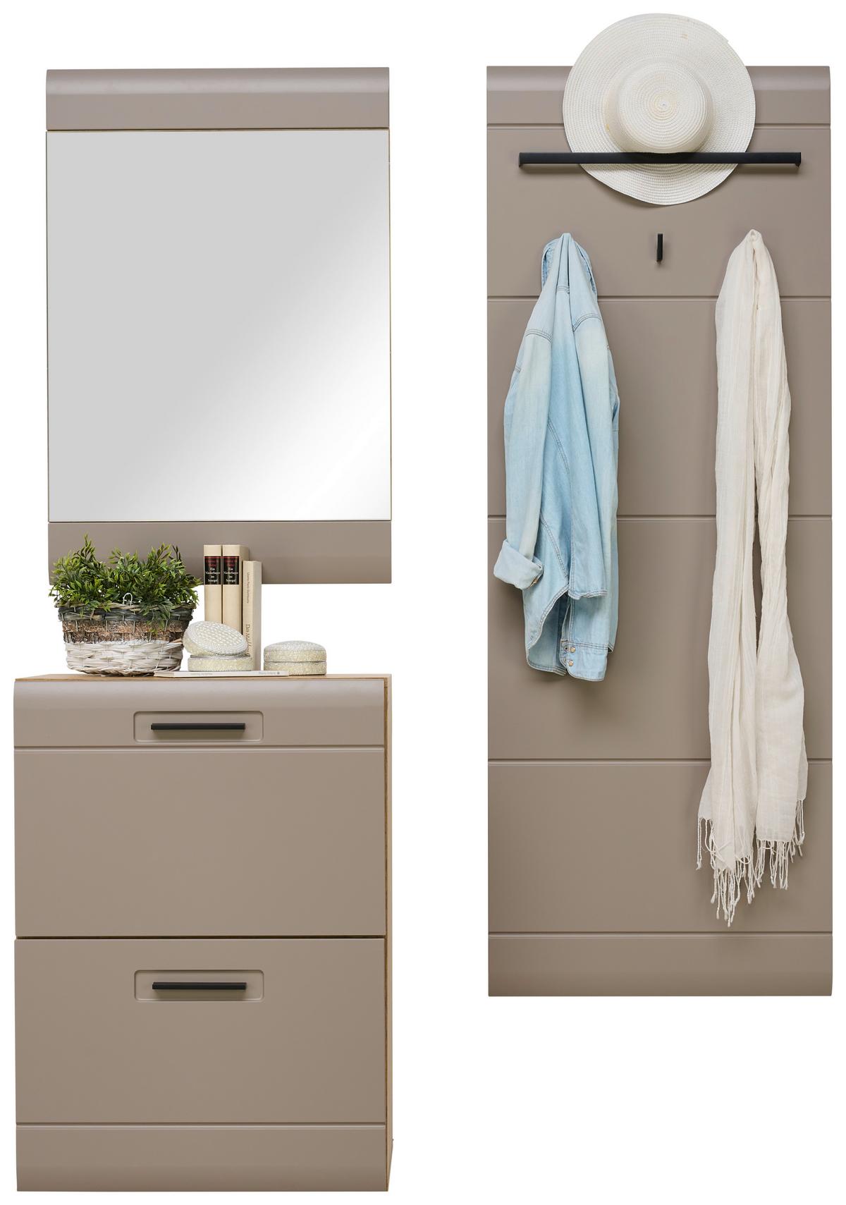 Garderobni Panel Auris - siva/boje hrasta, Moderno (60/162,2/1,9cm) - Modern Living