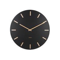 ZEGAR ŚCIENNY KA5716BK - czarny, Basics, metal (45/45/3,5cm) - Karlsson