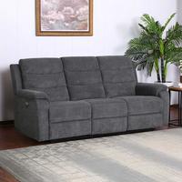 Canapea cu 3 locuri MANCHESTER - gri, Konventionell, textil (208/102/93cm) - Ondega