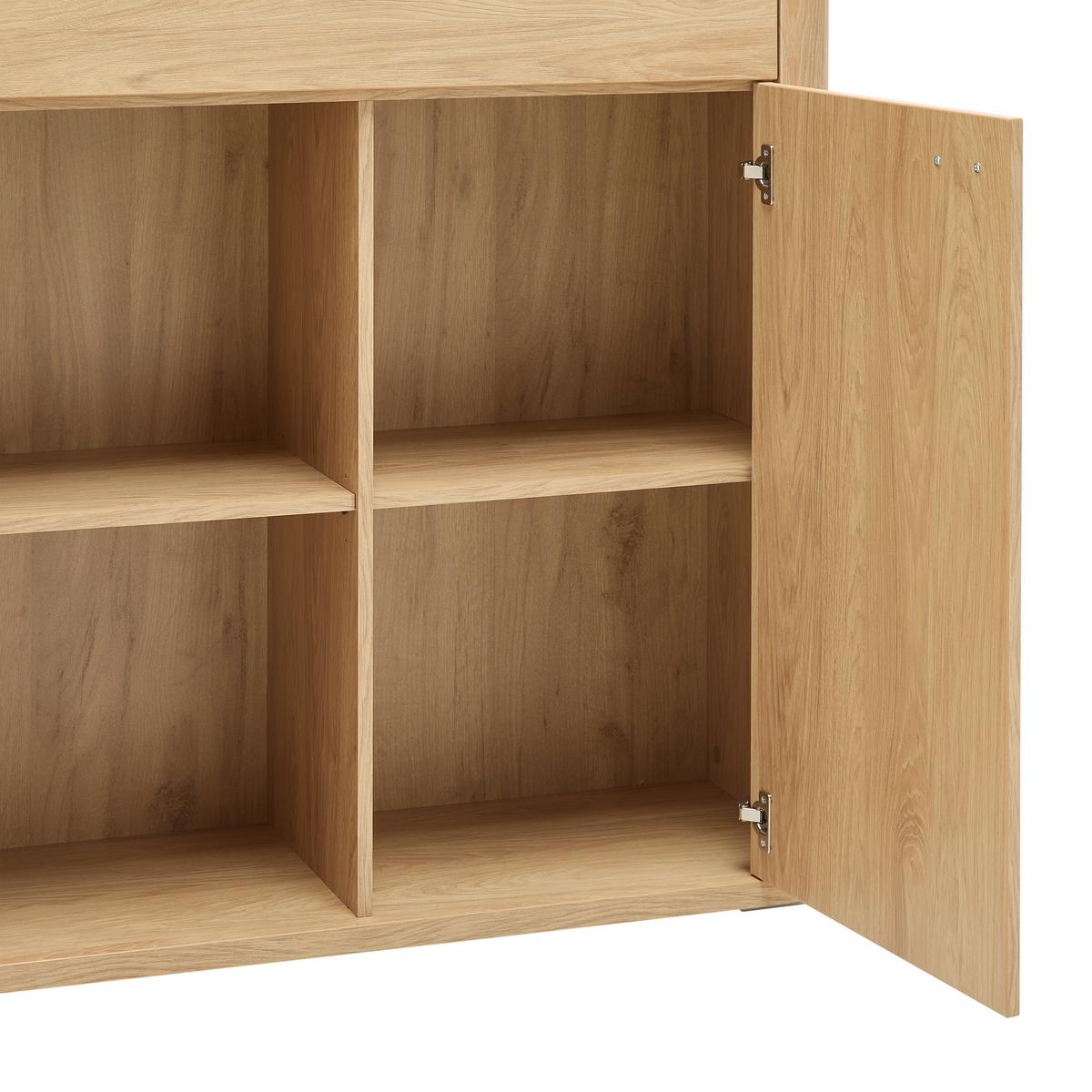 Highboard Lagos Eichefarben - Eichefarben/Anthrazit, Modern, Holzwerkstoff/Kunststoff (109,2/148,3/37,5cm) - Premium Living