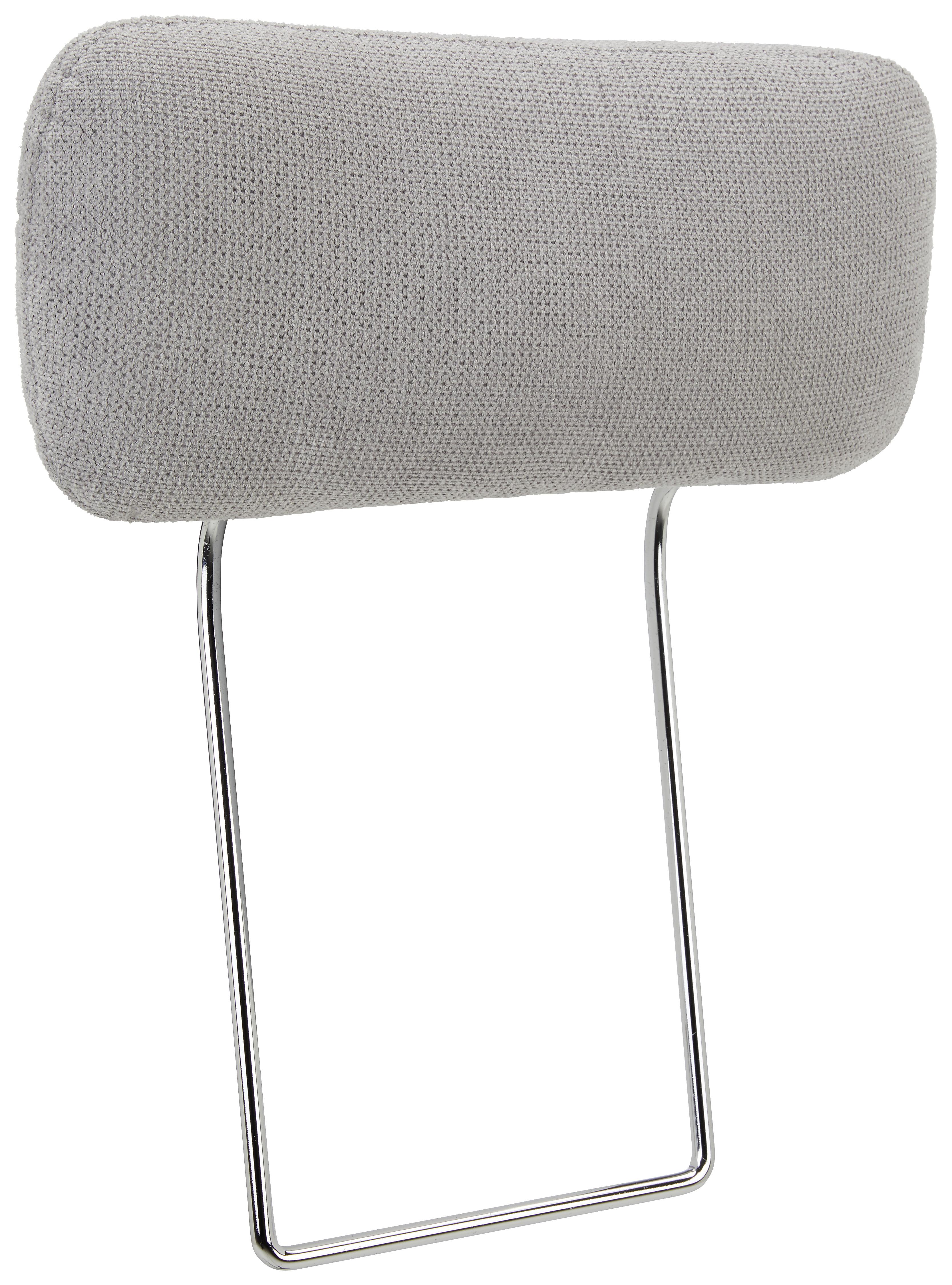 Kopfstütze in Grau - Silberfarben/Grau, Konventionell, Textil (51/20cm) - Mömax