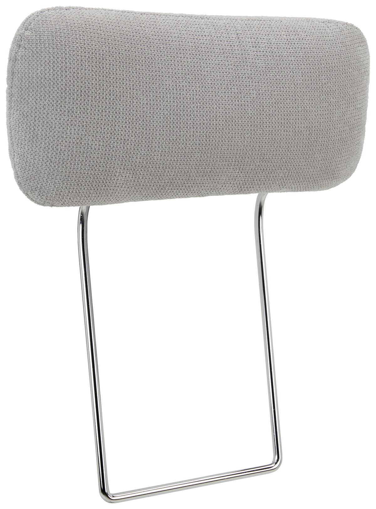 Kopfstütze in Grau - Silberfarben/Grau, Konventionell, Textil (51/20cm) - Mömax