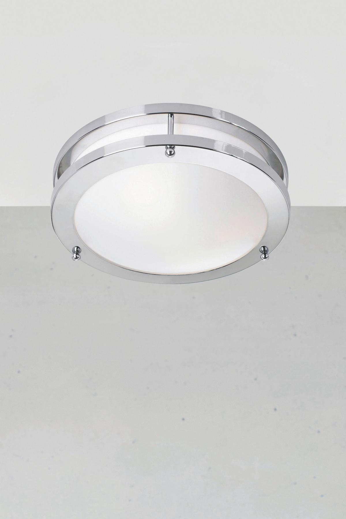 LED-Deckenleuchte Täby max. 9 Watt - Chromfarben/Weiß, Basics (25/25/8,5cm) - Markslöjd