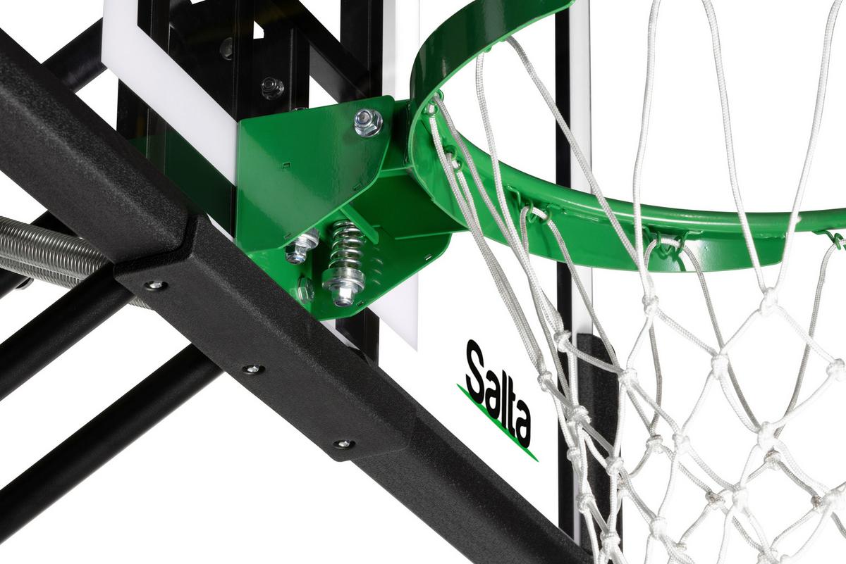 BASKETBALLSTÄNDER SALTA GUARD - Schwarz/Grün, KONVENTIONELL, Kunststoff/Metall (138/296-371/240cm) - Salta