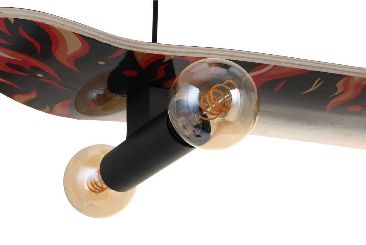 Hängeleuchte Sketi Schwarz max. 40 Watt - Schwarz, MODERN, Metall (78/20,5/120cm)