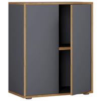 Aktenschrank Salia B60 - Honigeiche/Anthrazit, Design, Holzwerkstoff (60/74/33cm) - P & B