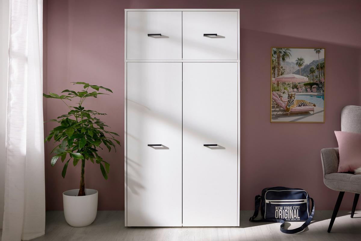 Unterbauschrank Kivo Weiß - Schwarz/Weiß, MODERN, Holzwerkstoff/Kunststoff (90/69,8/52,1cm) - Based