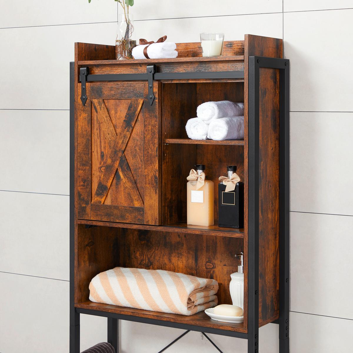 WASCHMASCHINENSCHRANK BTS003B01 - Schwarz/Braun, Trend, Holzwerkstoff/Kunststoff (64/171/24cm) - MID.YOU