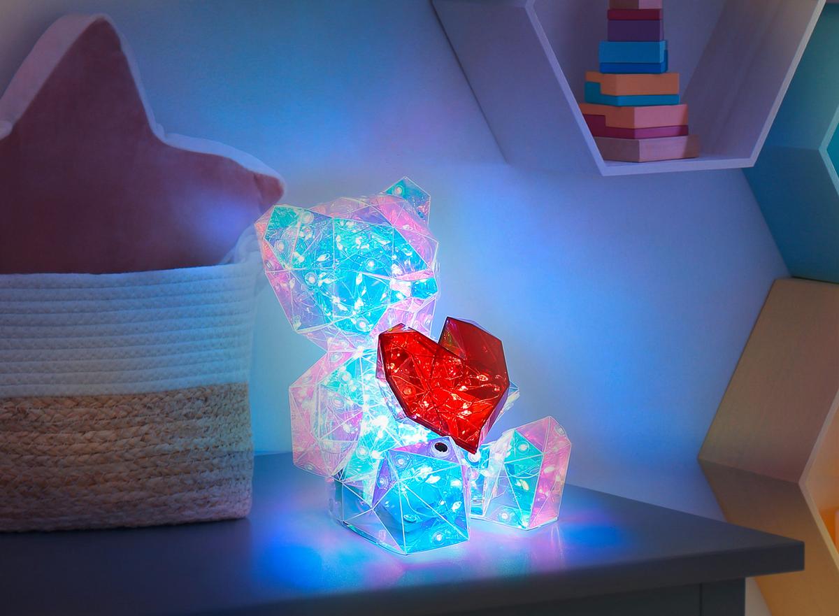 Stolna Punjiva Svjetiljka Brondar - bijela/prozirno, Trend, plastika (14/13/17cm) - Globo