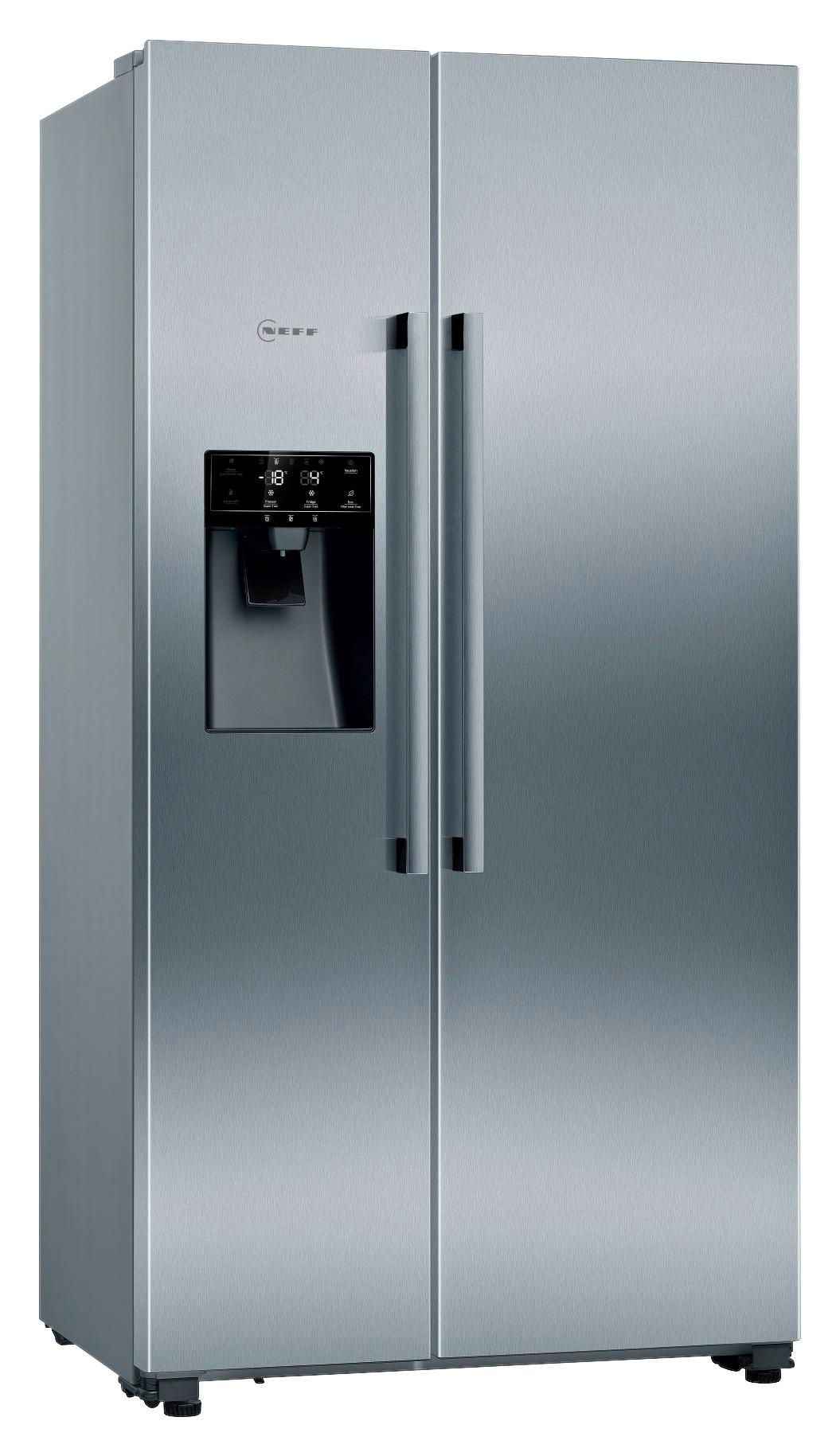Side-by-Side KA3923IE0 Edelstahlfarben - Edelstahlfarben, MODERN, Metall (90,8/178,7/70,7cm) - Neff