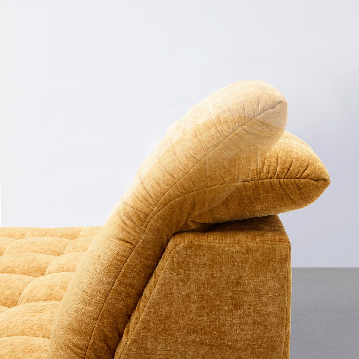 Wohnlandschaft New York Links Bronze ca. 288x87-104x261cm - Schwarz/Bronzefarben, MODERN, Holzwerkstoff/Textil (288/87-104/261cm) - Premium Living