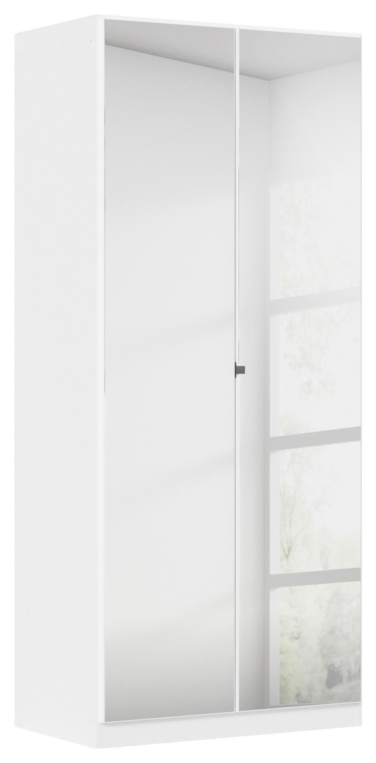 DULAP REFLECT - argintiu/alb, Modern, material pe bază de lemn (91/210/54cm)
