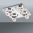 LED-Deckenleuchte Tim, Max.15 Watt - Nickelfarben, MODERN, Metall (40/40/13cm)