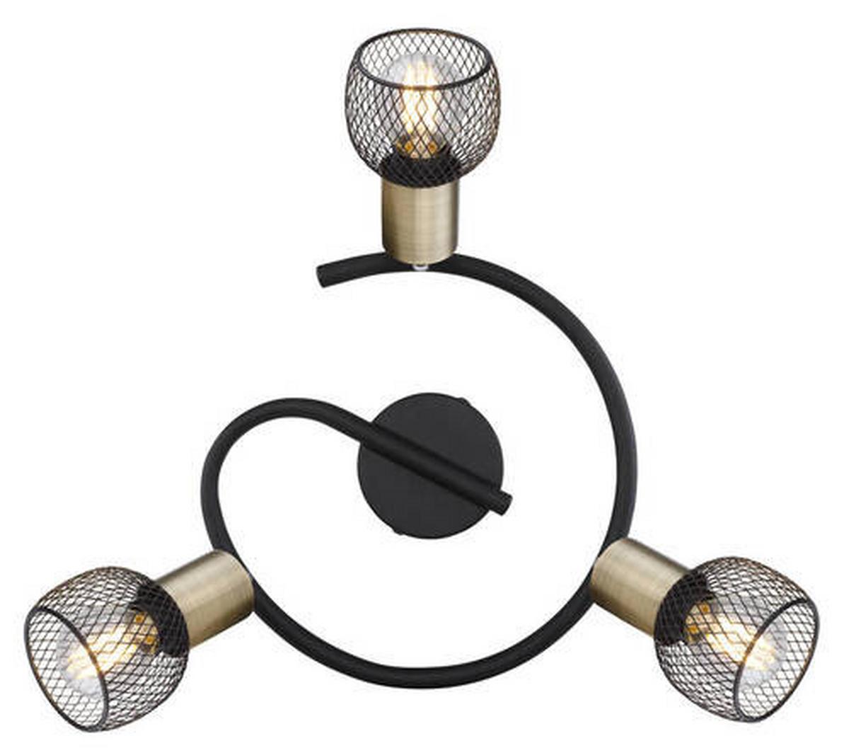 Reflektor 54028-3 Fiastra - crna, Basics, metal (23/14cm) - Globo
