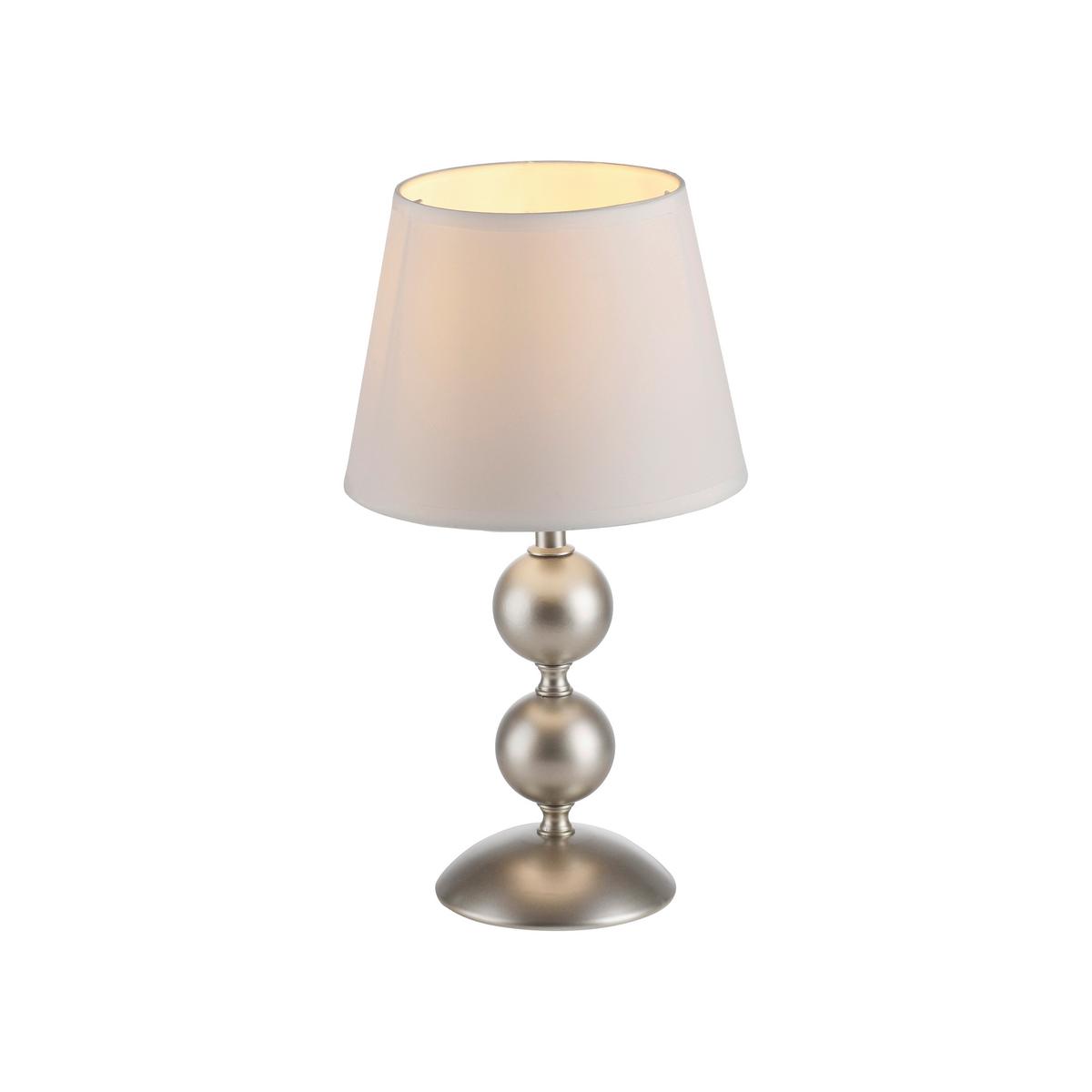 LAMPA STOŁOWA 14194-97 SIENA - kolor brązu/biały, Trend, tworzywo sztuczne/metal (20/20/36cm) - Just Light