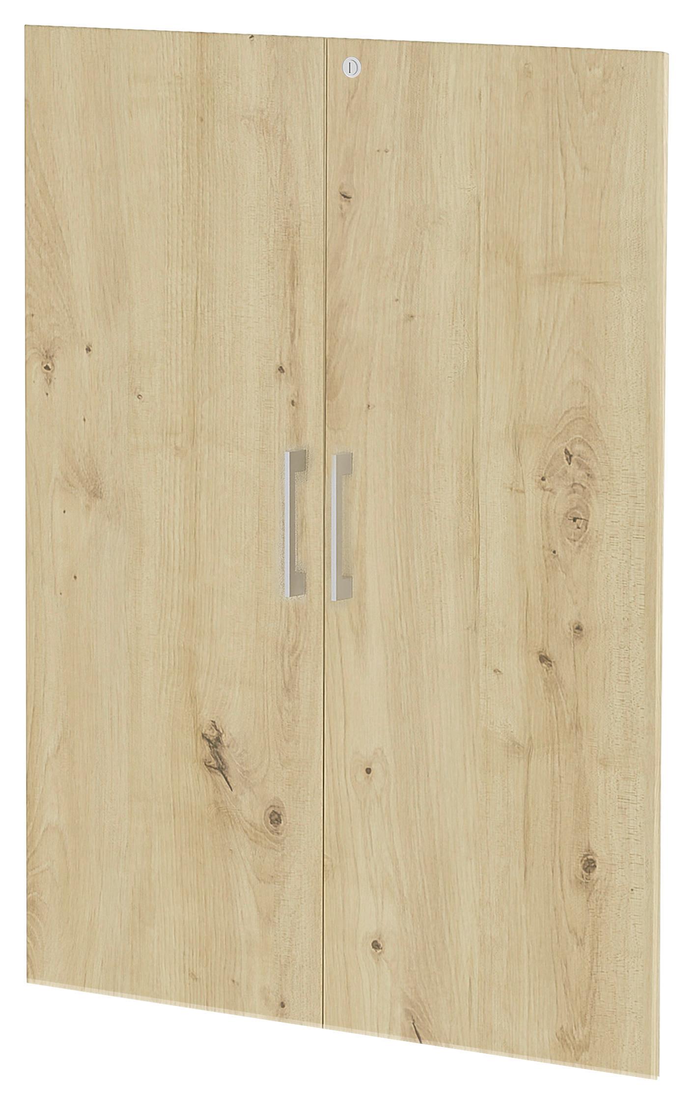 Türenset Big Profi Office - Alufarben/Eiche Artisan, Modern, Holzwerkstoff/Metall (77/104/2cm) - Mömax