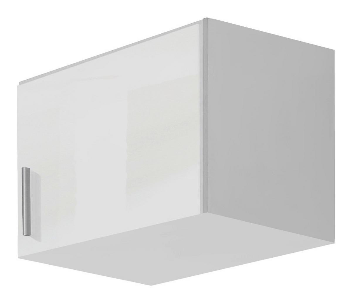 Nastavak Ormara Za 1-Krilni Ormar Celle - bijela/bijela visoki sjaj, Moderno, drvni materijal/plastika (47/39/54cm) - Modern Living