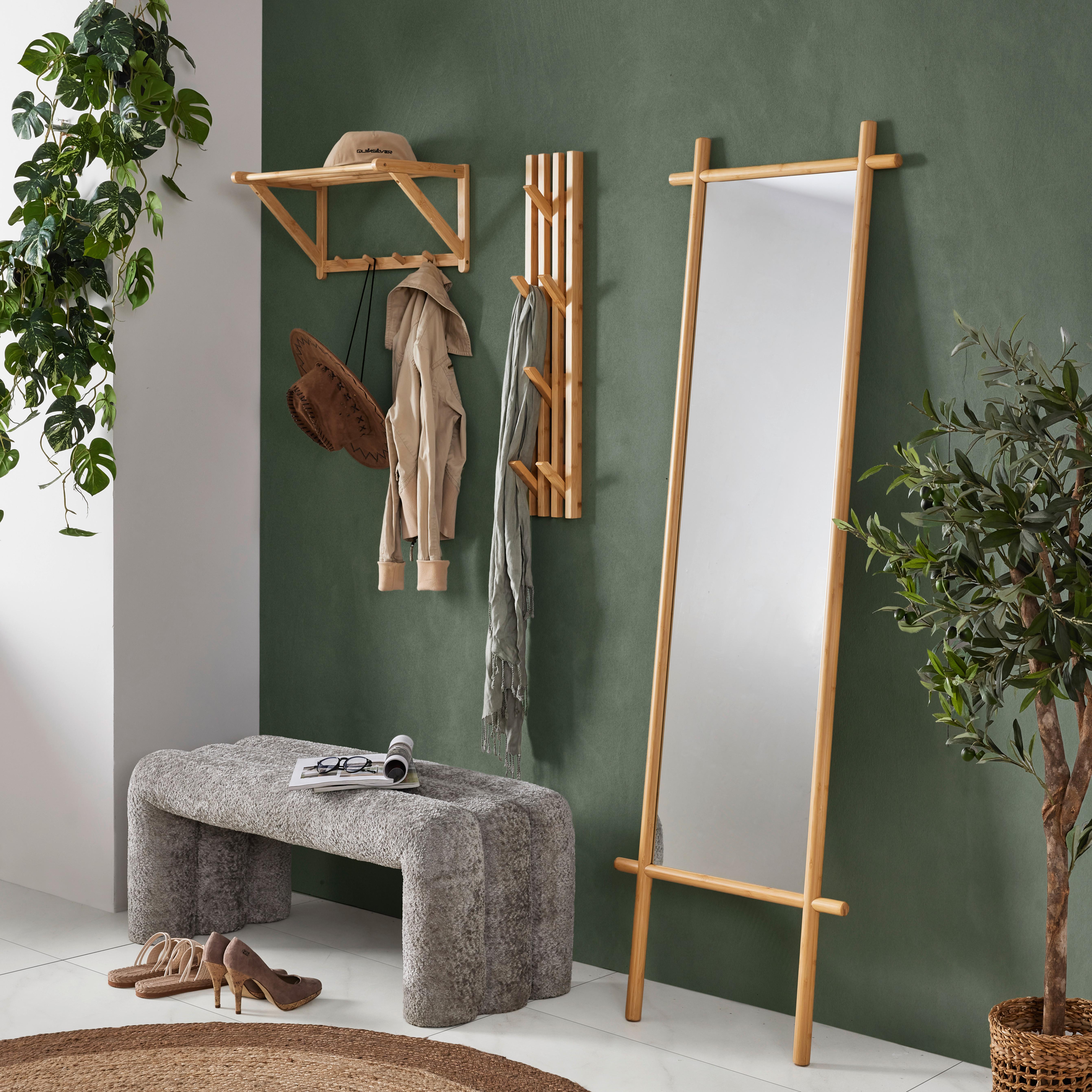 Wandgarderobe Bonnie Naturfarben - Naturfarben, Konventionell, Holz (51/25/28cm) - Based