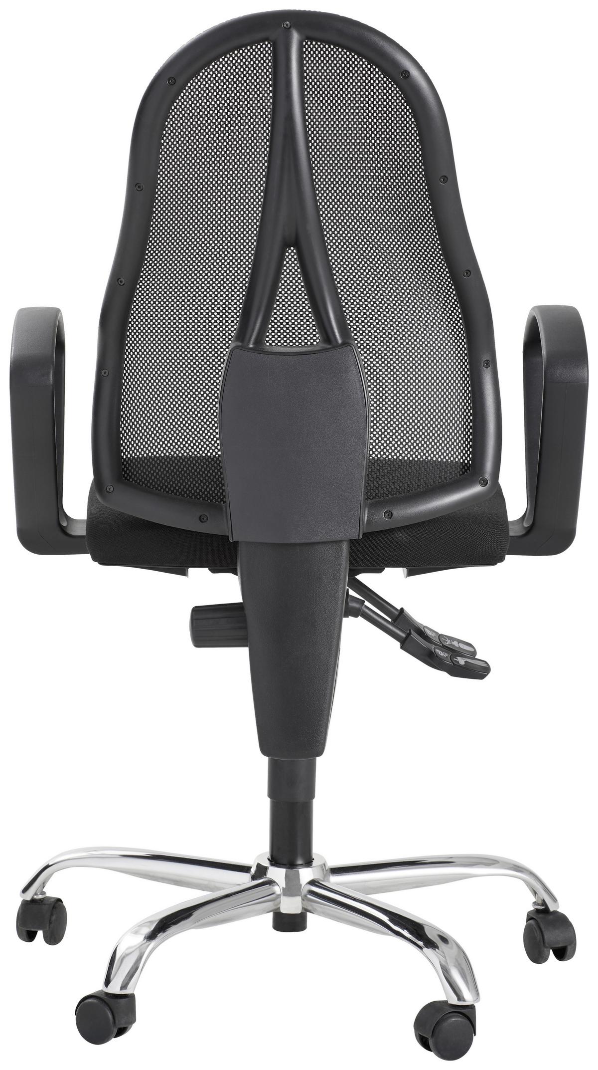 KRZESŁO OBROTOWE OPEN POINT P SOMO - czarny, Design, tworzywo sztuczne/metal (48/103-111/48cm) - Topstar