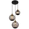 Hängeleuchte Potter Schwarz max. 40 Watt - Messingfarben/Schwarz, Design, Glas/Kunststoff (51/120cm) - Globo