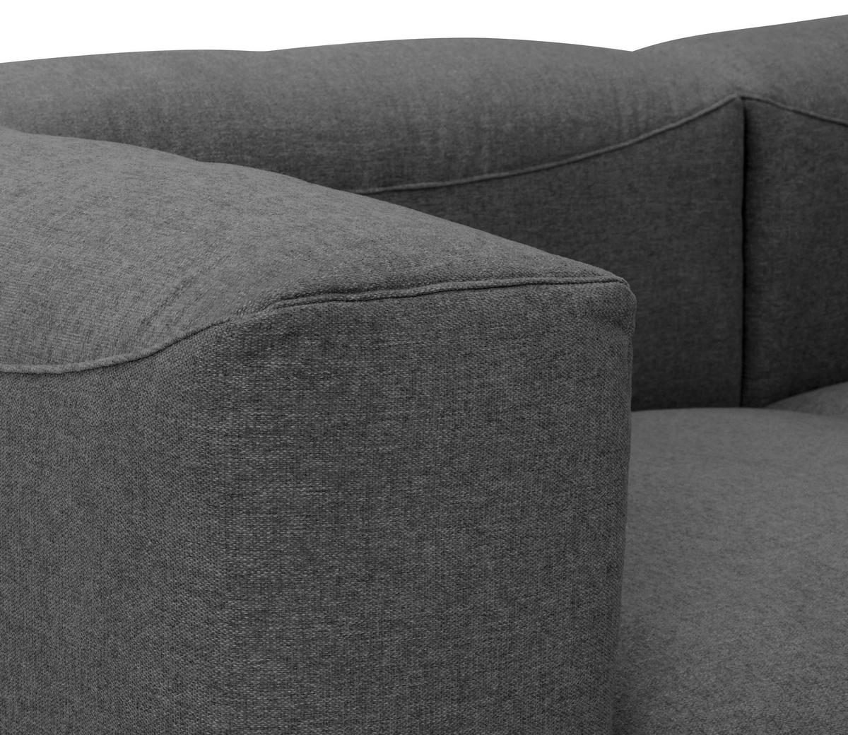 ECKSOFA LENA - Anthrazit, Design, Kunststoff/Textil (275/160cm) - Max Winzer