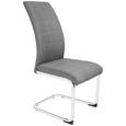 Scaun Donna - culoare crom/gri, Konventionell, metal/textil (42/99/56cm) Scaun Donna - culoare crom/gri, Konventionell, metal/textil (42/99/56cm)