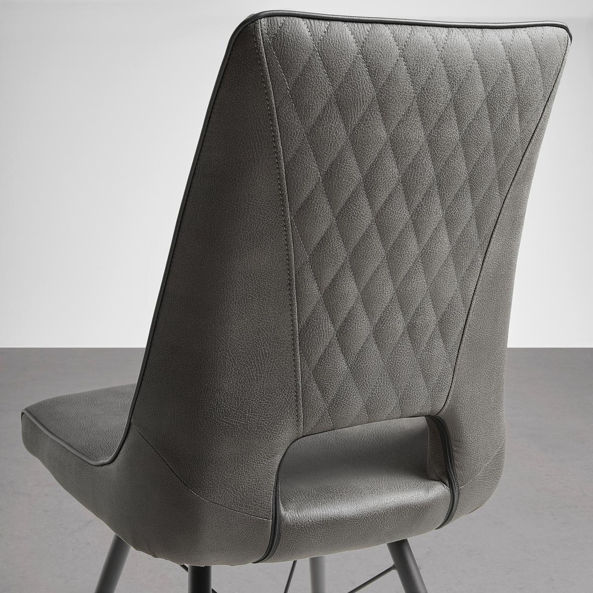 chaise in Grau - Schwarz/Grau, Modern, Holz/Textil (47/91.5/62cm) - Mömax